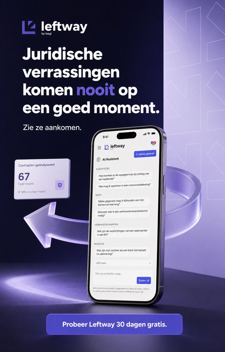 Juridische verrassingen komen nooit op een goed moment